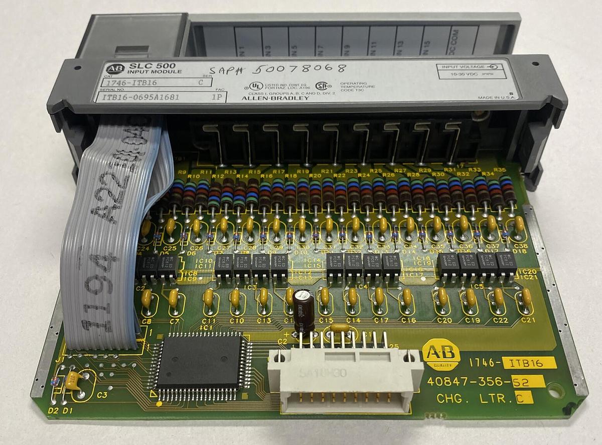 Used ALLEN BRADLEY,1746-ITB16,SER C INPUT MODULE