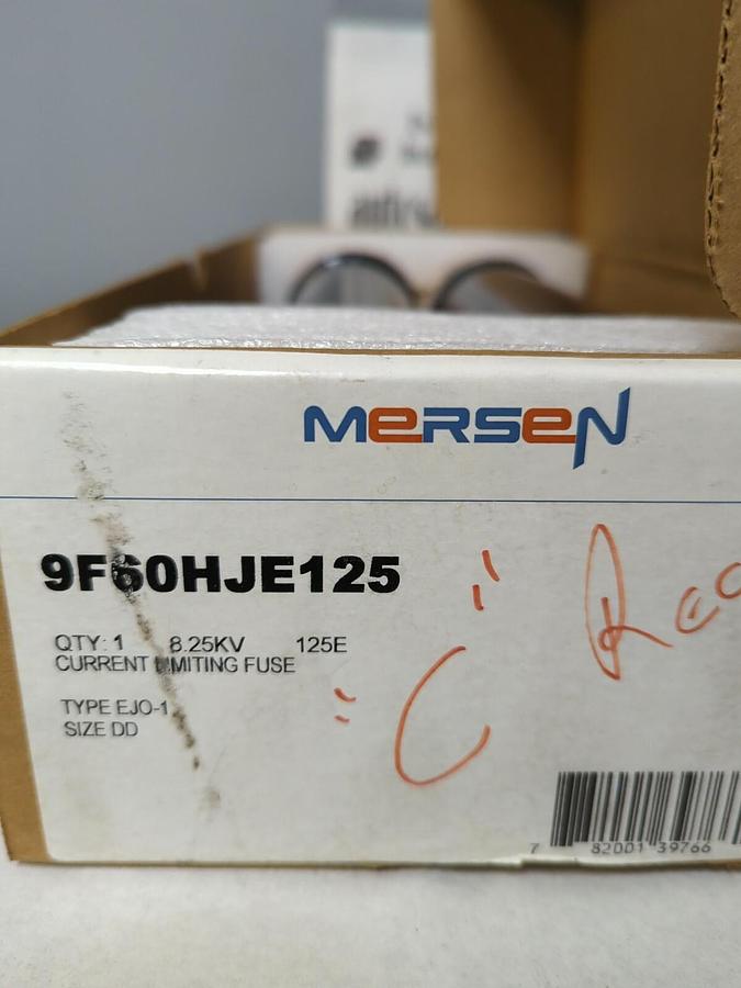 MERSEN,9F60HJE125,CURRENT LIMITING FUSE TYPE EJ0-1 SIZE  DD NOS