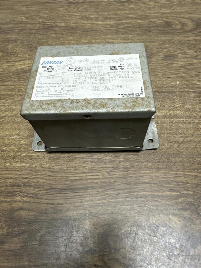 Used Dongan,36-05-N,Transformer .050 KVA 60 HZ