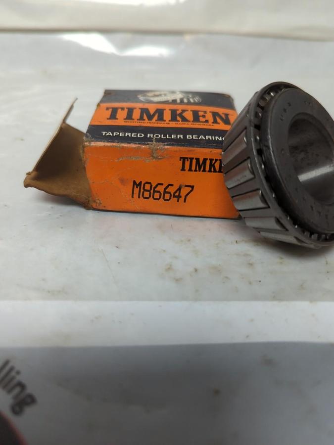 TIMKEN,M86647,ROLLER BEARING CONE NOS