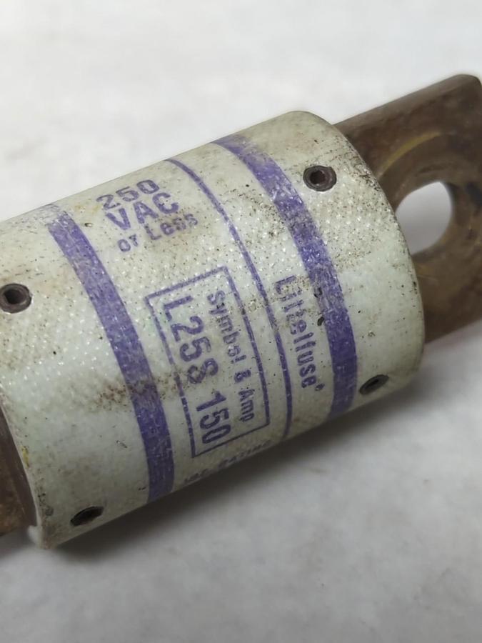 Used LITTELFUSE,L258,SEMICONDUCTOR 150 AMP FUSE PRE-OWNED