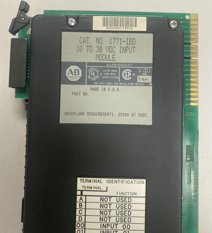 Used ALLEN-BRADLEY,1771-IBD,INPUT MODULE