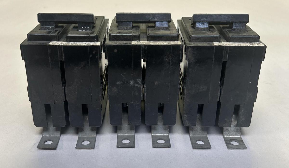 Used WESTINGHOUSE,BA220,CIRCUIT BREAKER 20A 120/240V 2P LOT OF 3