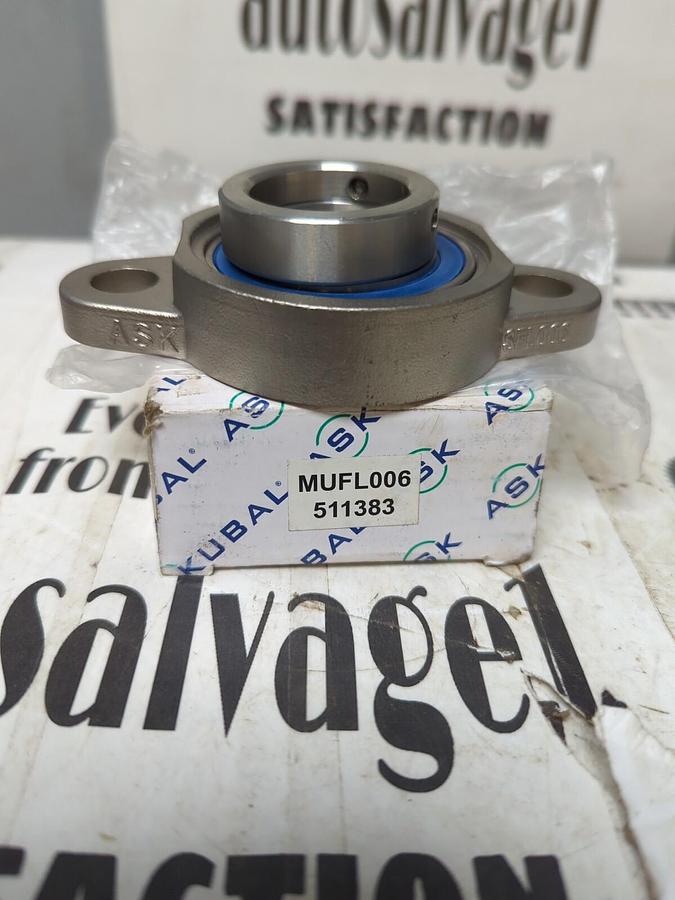 ASKUBAL,MUFLOO6,2-BOLT FLANGE BEARING 30MM BORE NOS