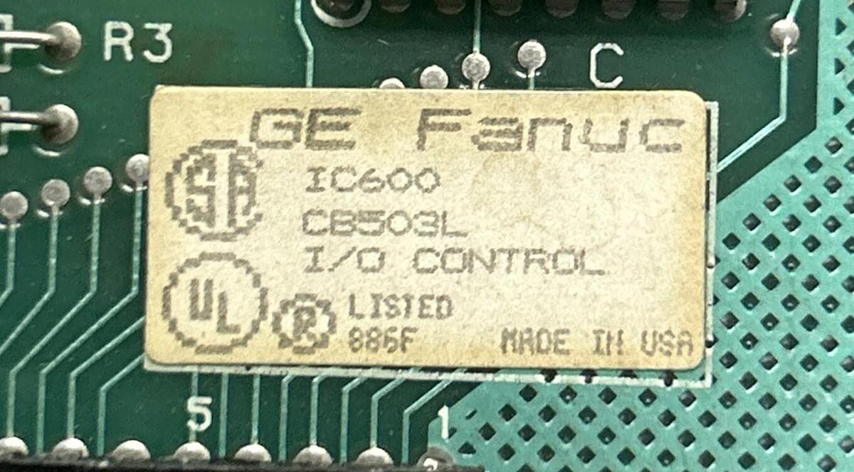 Used GE FANUC,IC600CB503L,I/O CONTROL BOARD