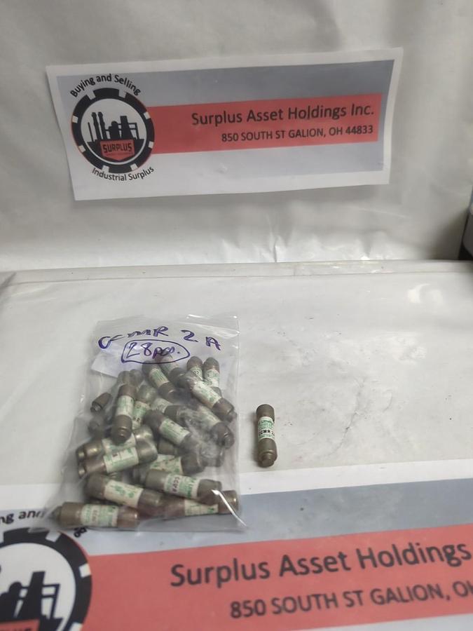 Used LITTELFUSE,CCMR2,CLASS CC 2 AMP FUSE LOT OF 28 PRE-OWNED