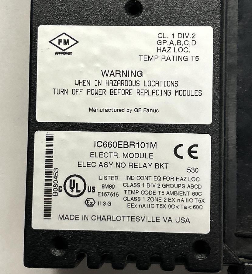 Used GE FANUC,IC660EBR101/IC660EBR101M,GENIUS BLOCK ELECTRIC MODULE