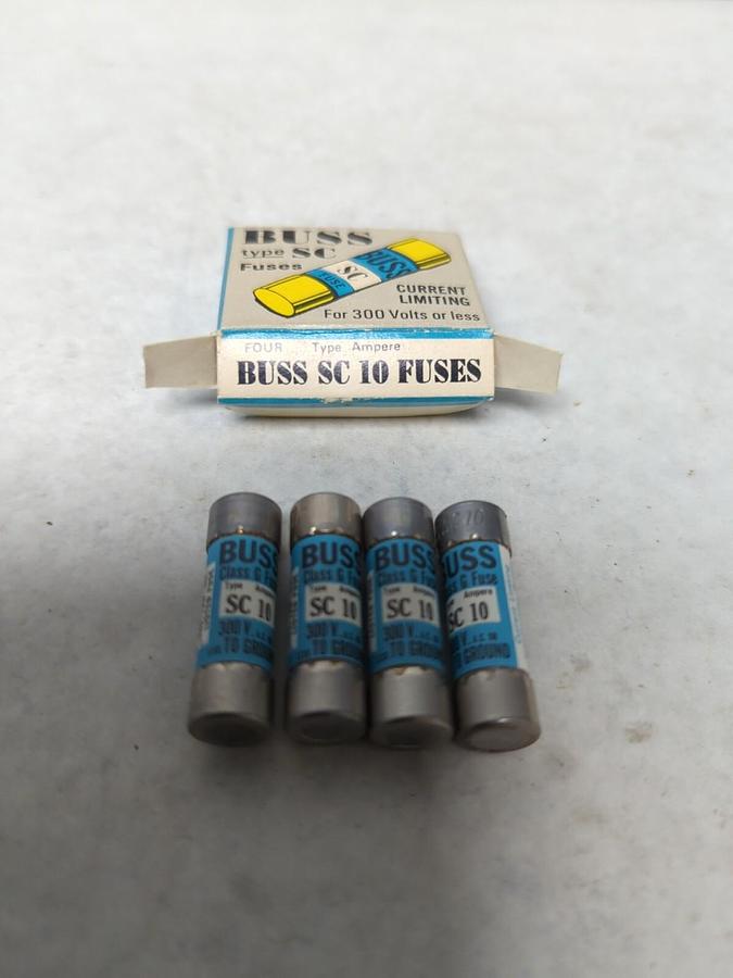 COOPER BUSSMANN,SC 10,TYPE SC 10 AMP FUSES BOX OF 4 NOS