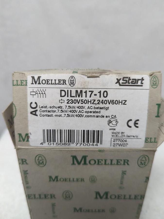 MOELLER,DILM17-10,CONTACTOR 3-POLE DJLM (O) 17 NOS