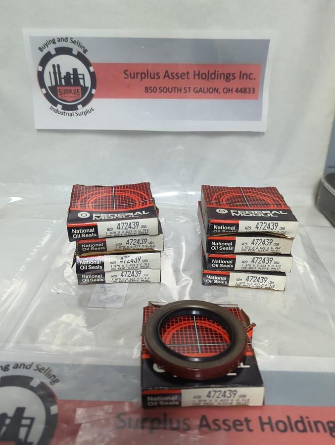 FEDERAL MOGUL,472439,OIL SEAL 1.875X2.623X0.312 LOT OF 9 NOS