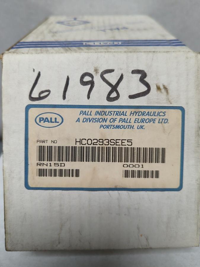 PALL,HC0293SEE5,NON-CORRODING HYDRAULIC RESIVOIR BREATHER FILTER NOS