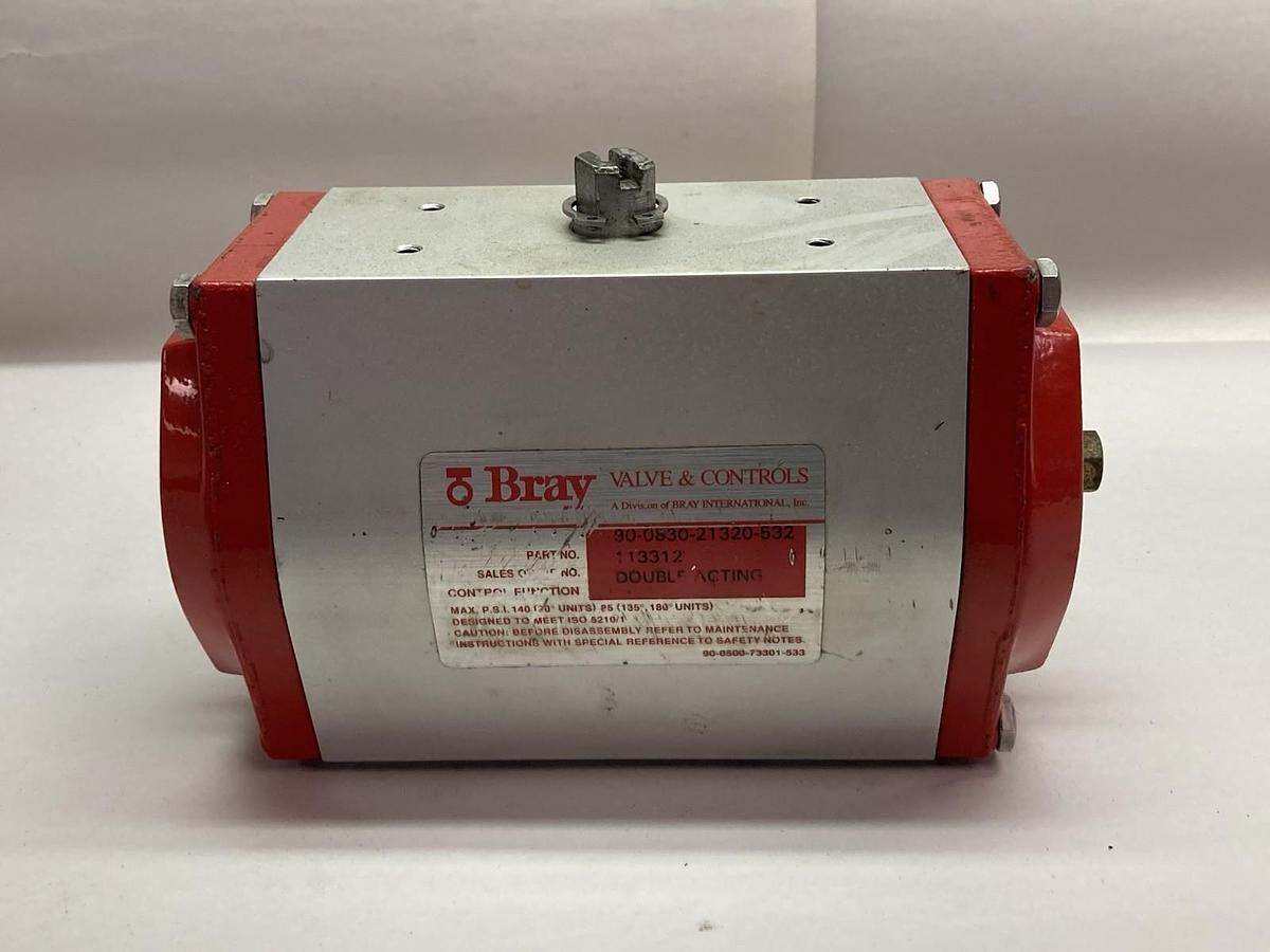 Used Bray,90-0830-21320-532,Double Acting Pneumatic Valve Actuator