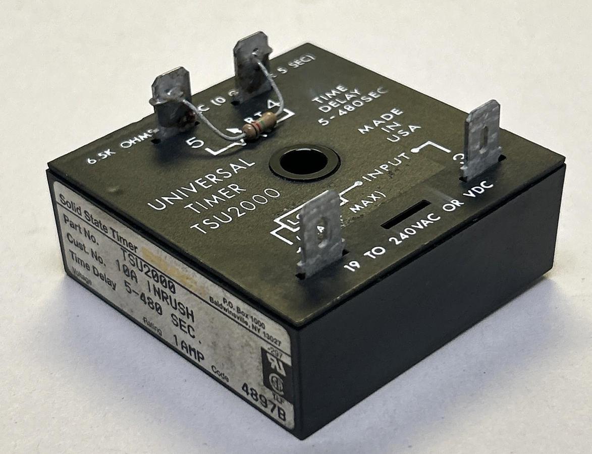 Used SSAC,TSU2000,UNIVERSAL SOLID STATE TIMER 5-480 SEC LOT OF 2