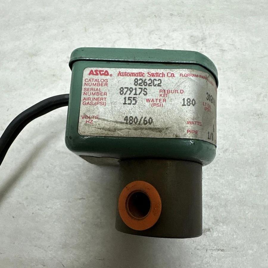 Asco,8262C2,Red Hat Solenoid Valve 480/60