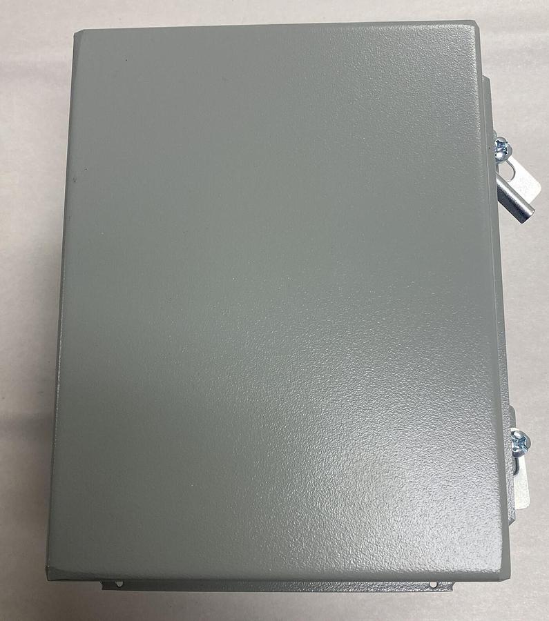 Hubbell Wiegmann,B080603C,Gray Metal Electrical Enclosure 8INx6INx3IN New