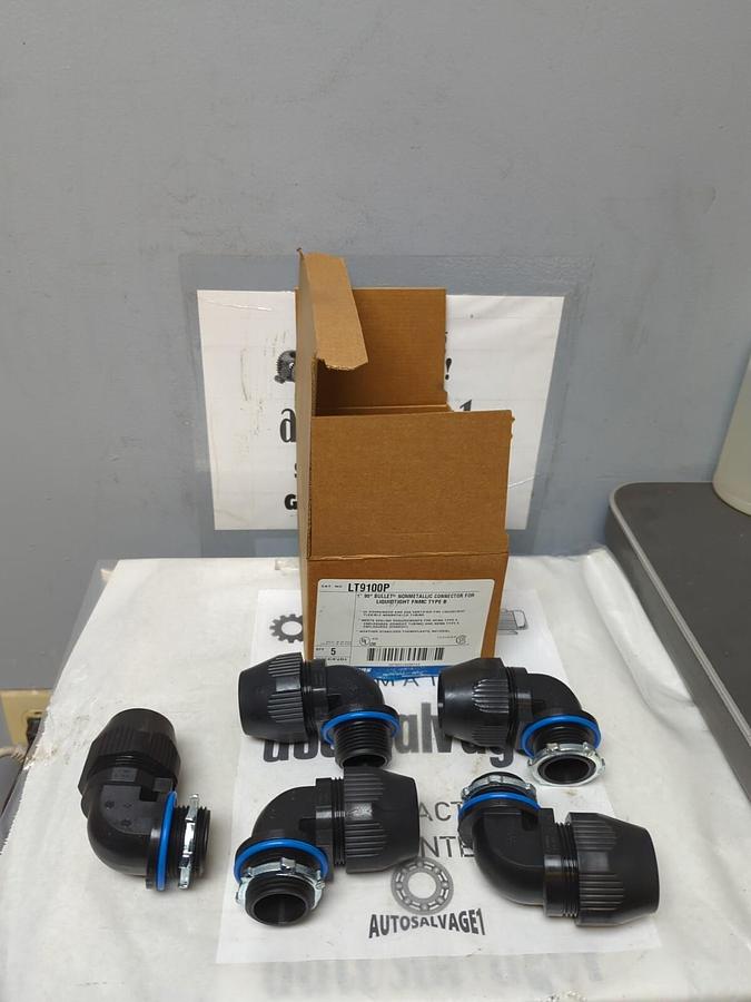 THOMAS & BETTS,LT9100P,CONDUIT CONNECTORS 1 INCH 90 DEG BOX OF 5 NOS