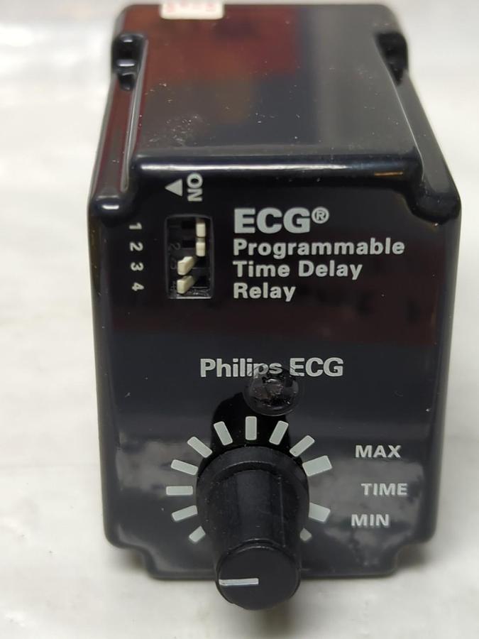 ECG COMPONENTS,RLY4945,PROGRAMMABLE TIME DELAY ON-OPERATE 1 SEC-120 MIN NOS