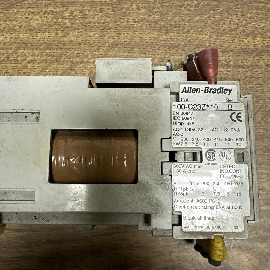 Used Allen Bradley,100-C23Z10,4 Pole Contactor