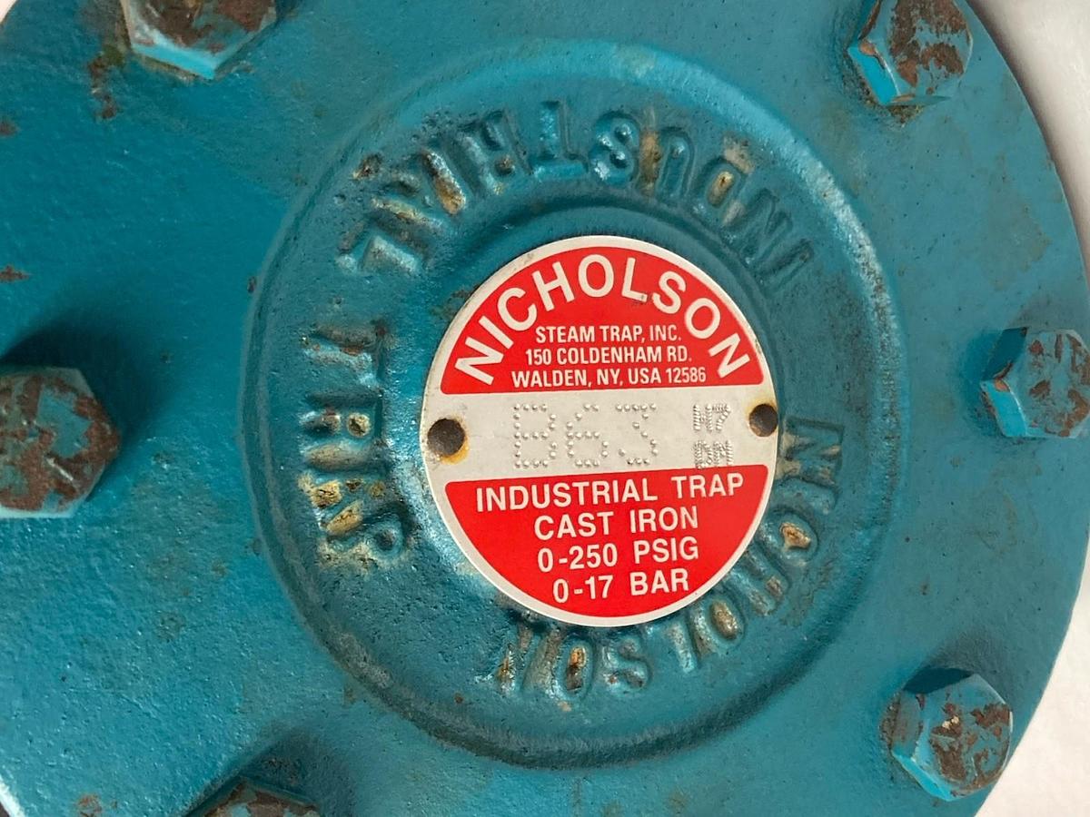 Used Nicholson,B63,Cast Iron Industrial Trap 0-250 PSIG 0-17 Bar