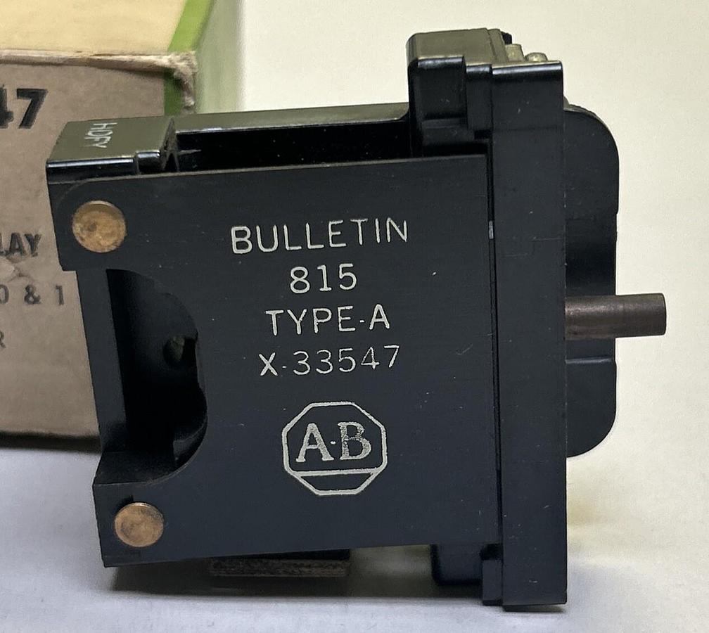 Used ALLEN BRADLEY,X-33547,OVERLOAD RELAY NEW