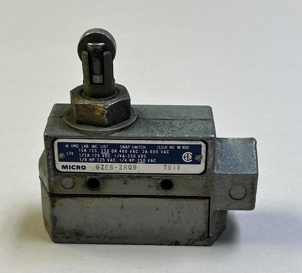Used HONEYWELL MICROSWITCH,BZE6-2RQ9,LIMIT SWITCH