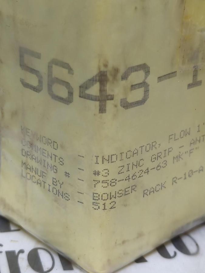 BOWSER,R82537,SIGHT FLOW INDICATOR 1 INCH NOS