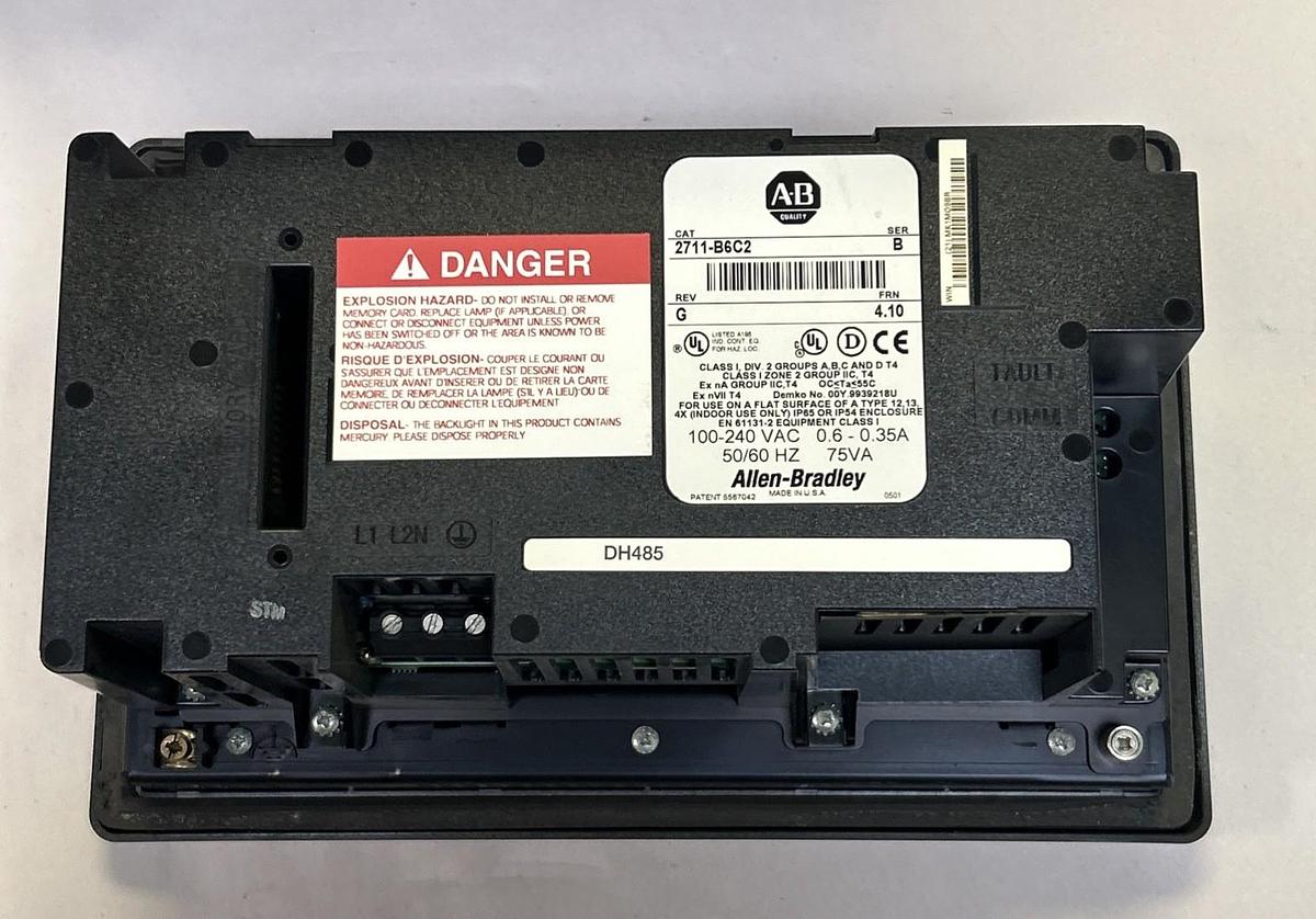 Used ALLEN BRADLEY,2711-B6C2,PANELVIEW 600