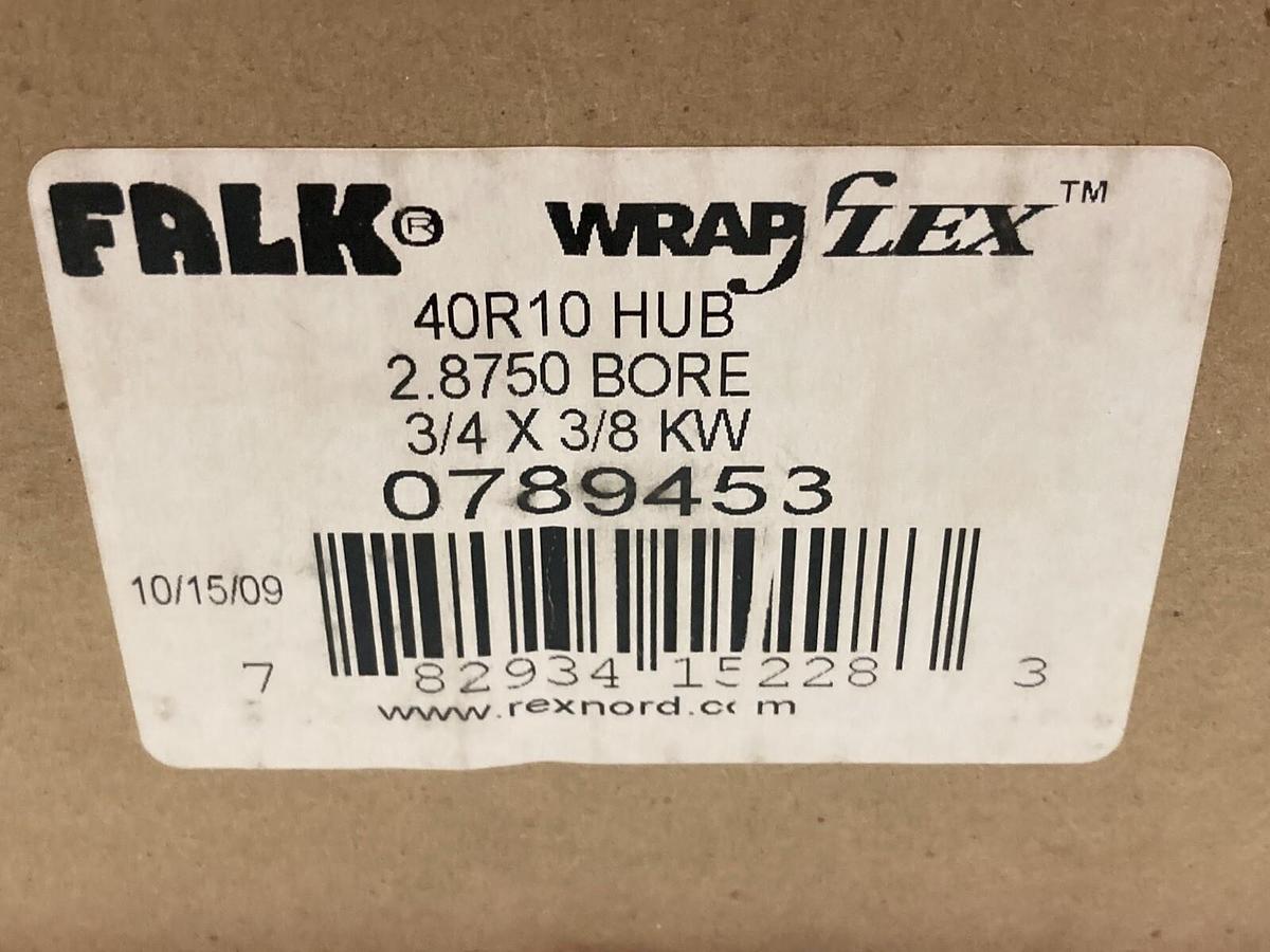 Falk,40R10,Wrapflex Hub 2.8750 Inch Bore 3/4x3/8 KW