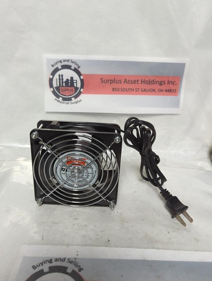 DAYTON,E-19455,COOLING FAN 115V 60/50HZ 0.24AMP 0.26WATT WITH COVER AND CORD NOS