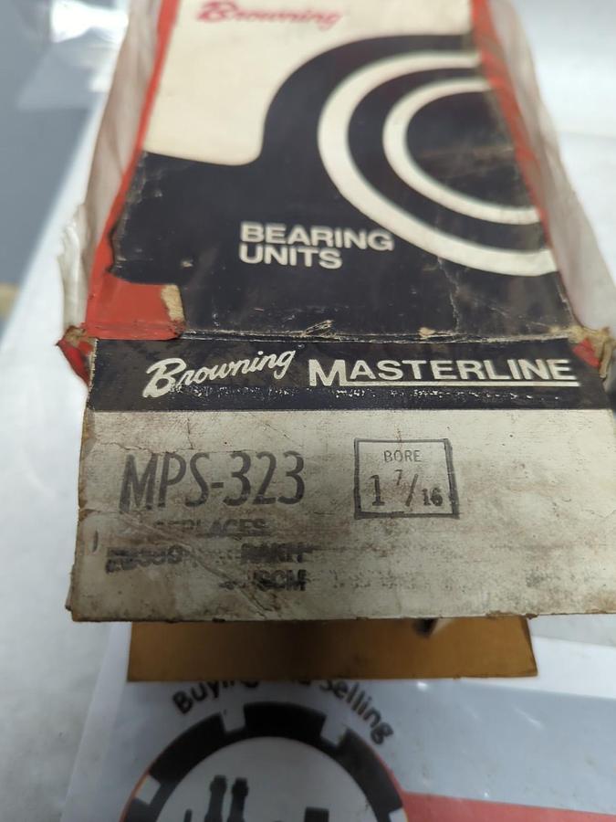 BROWNING,MPS-323 1-7/16,PILLOW BLOCK 2-BOLT BASE 1-7/16 INCH BORE NOS