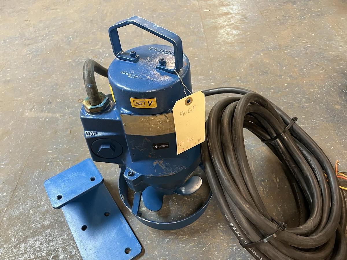 Used FLYGT,4552.010-0076,SUBMERSIBLE PUMP 1.7HP 460V 3PH 1640RPM