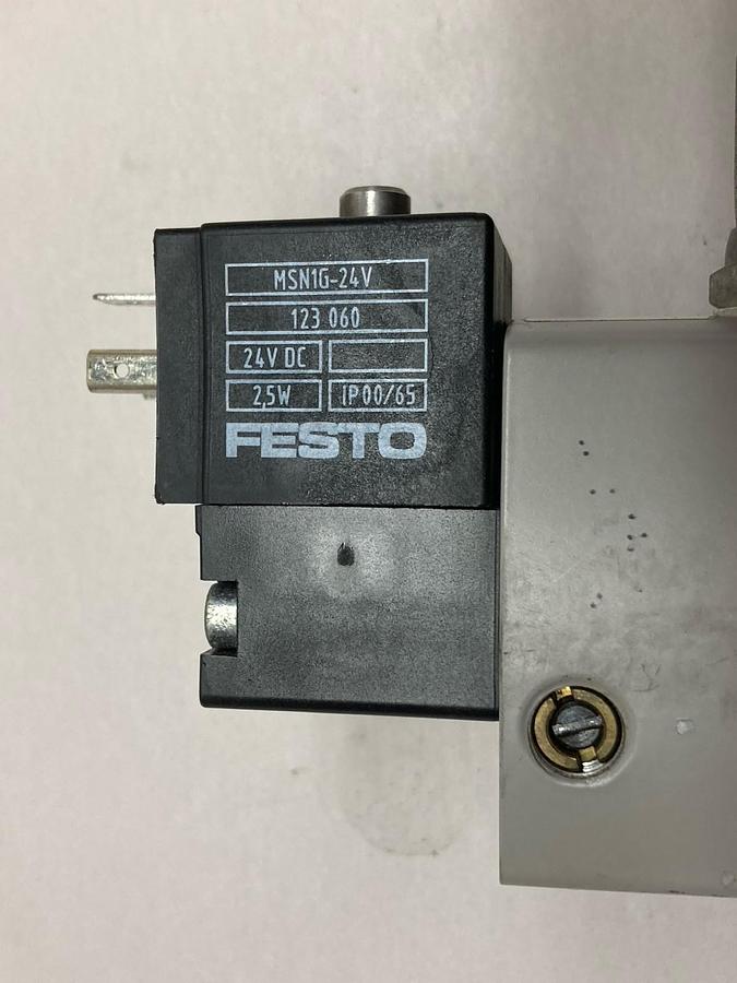 Used Festo,HEM-M2-G1/4-10024,Solenoid Valve Max 10 bar 145PSI