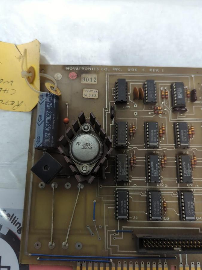 Used NOVATRONICS,UDC C-9012,CIRCUIT BOARD REV. L PRE-OWNED