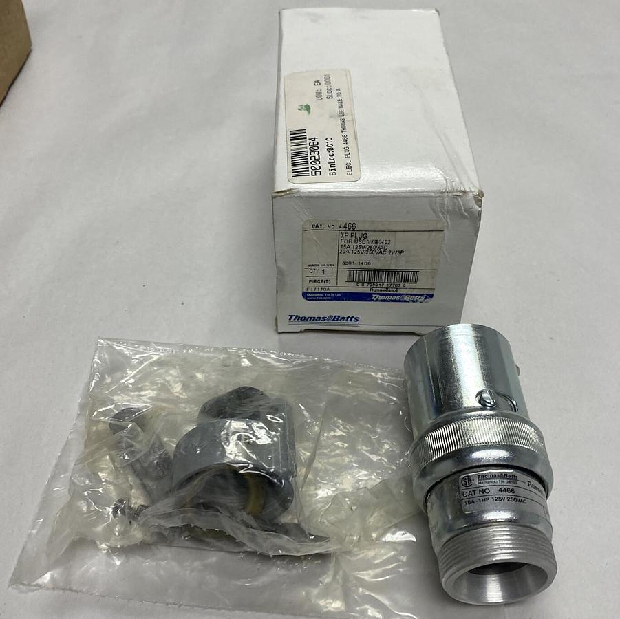 Used THOMAS & BETTS,4466,EXPLOSION PROOF PLUG 20A 125/250VAC NEW
