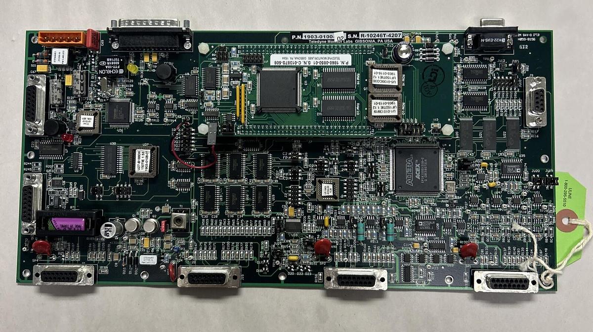 Used TELEDYNE,1903-0100-02,TIE MOTHERBOARD PC BOARD