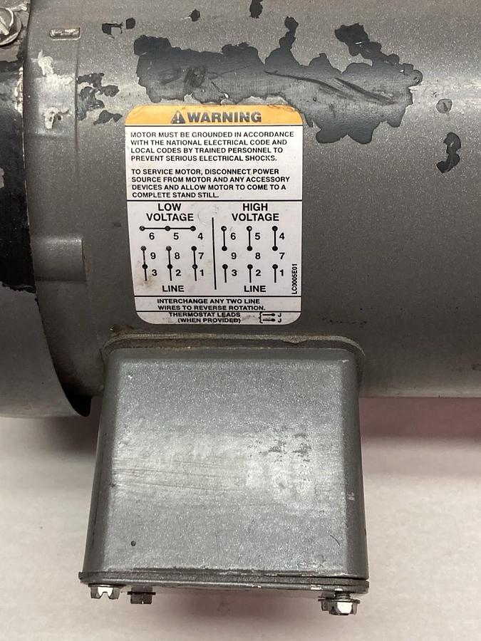 Used Baldor,VM3543,Industrial Motor 0.75Hp 208-230/460V 1140RPM 60Hz 56C Frame