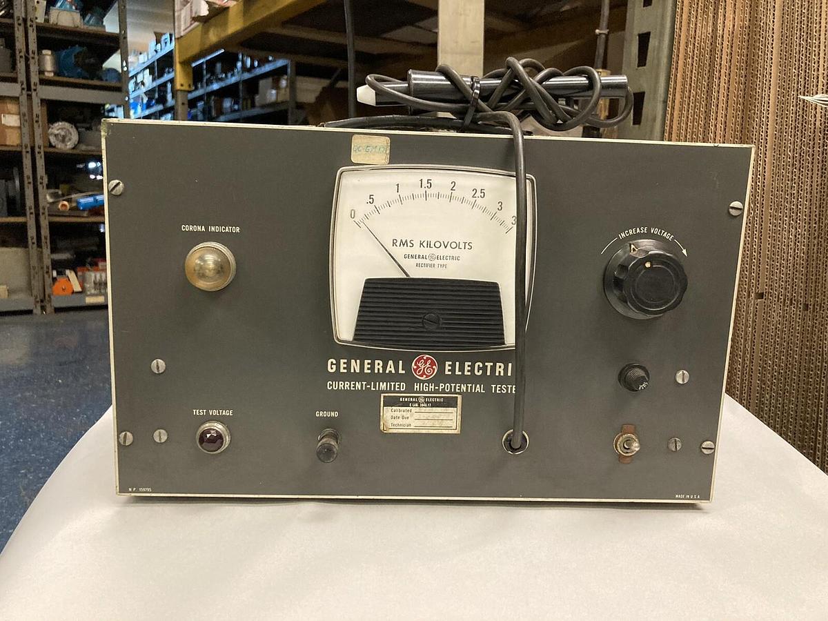 Used General Electric,9892115G 1,Current-Limit High-Potential Tester 120V 50/60HZ