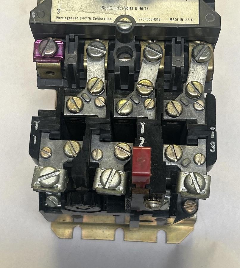 Used WESTINGHOUSE,A200MICAC,NON-REVERSING STARTER SIZE 1