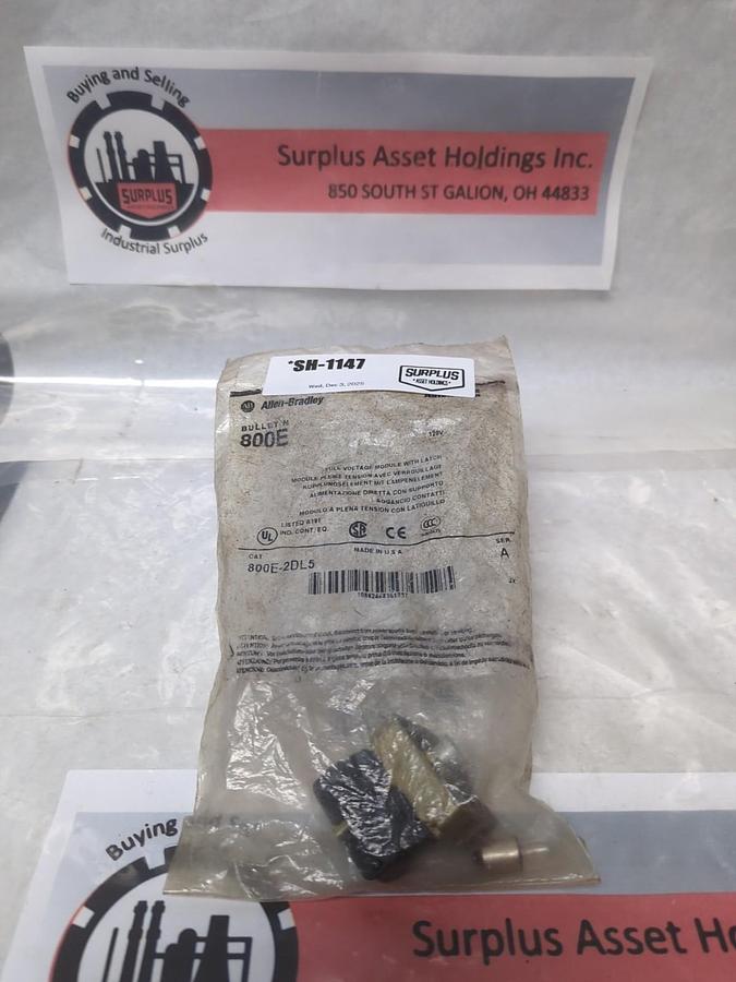 ALLEN BRADLEY,800-2DL5,SERIES A FULL VOLTAGE MODULE WITH LATCH NOS