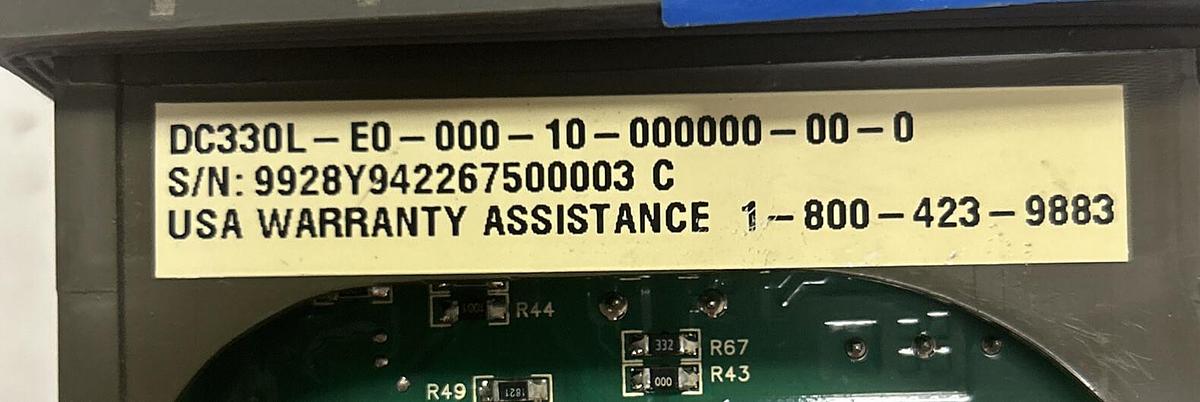 Used HONEYWELL,DC330LE000010000000000,TEMPERATURE CONTROLLER