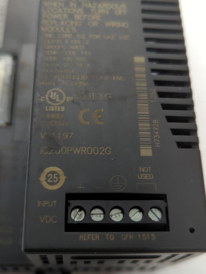 Used GE FANUC,IC200PWR002G,VERSAMAX EXPANDED POWER SUPPLY UNIT PRE-OWNED