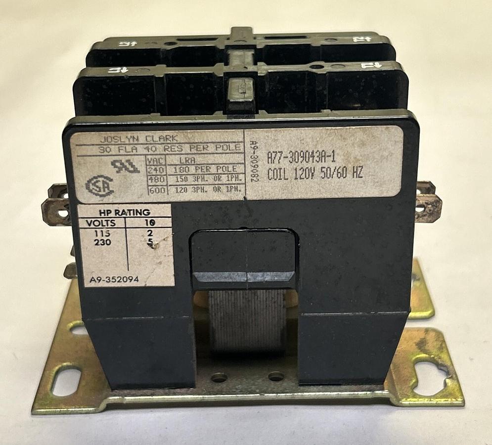 Used JOSLYN CLARK,A77-309043A-1,CONTACTOR