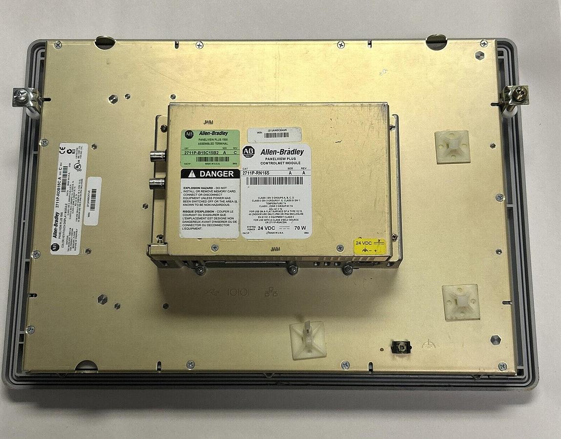 Used ALLEN BRADLEY,2711P-RDB15C,PANELVIEW PLUS 1500 2711P-B15C15B2 / 2711P-RN15S