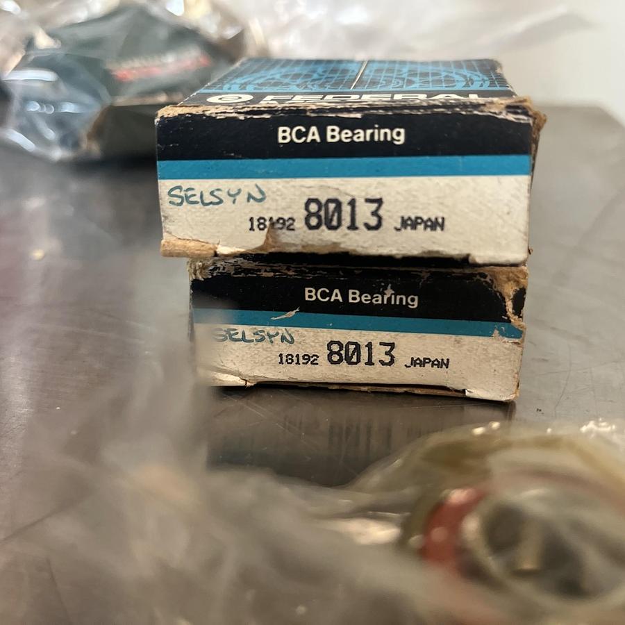 FEDERAL MOGUL BCA,8013,RADIAL BALL BEARING LOT OF 2