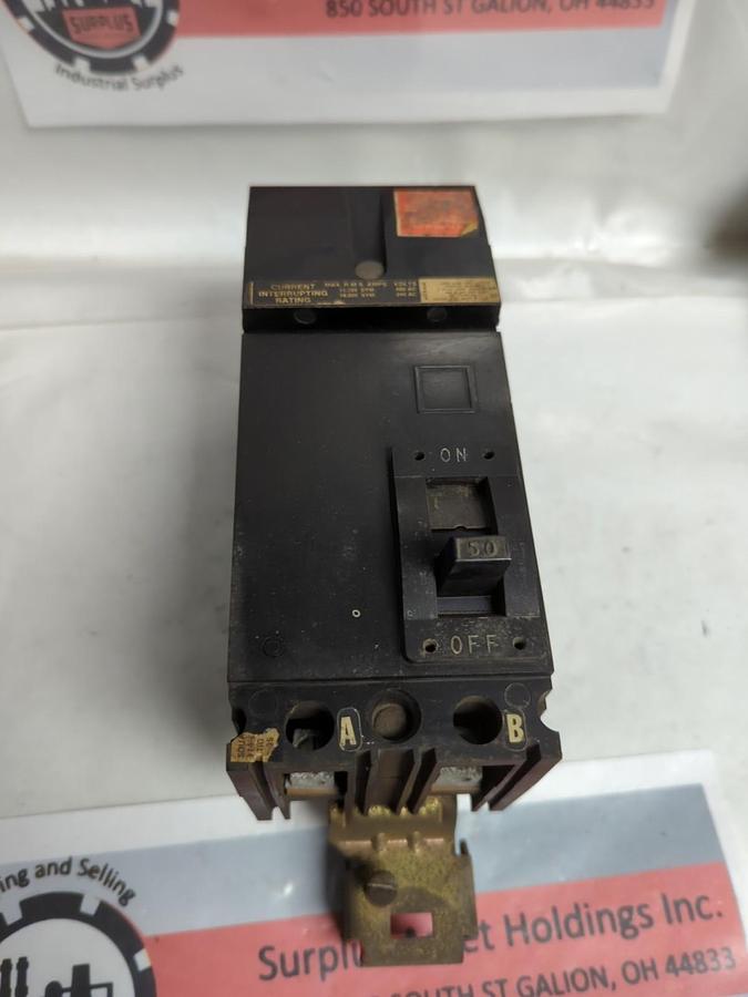 Used SQUARE D,FA24050-AB,I-LINE CIRCUIT BREAKER 50 AMP PRE-OWNED