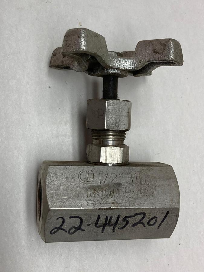 Used CII,316,Hydraulic Valve 10000 PSI 1/2"