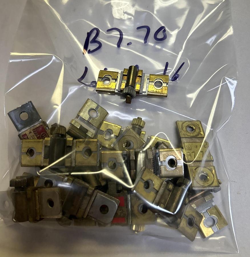 Used SQUARE D,B7.70,THERMAL OVERLOAD HEATER ELEMENT LOT OF 16