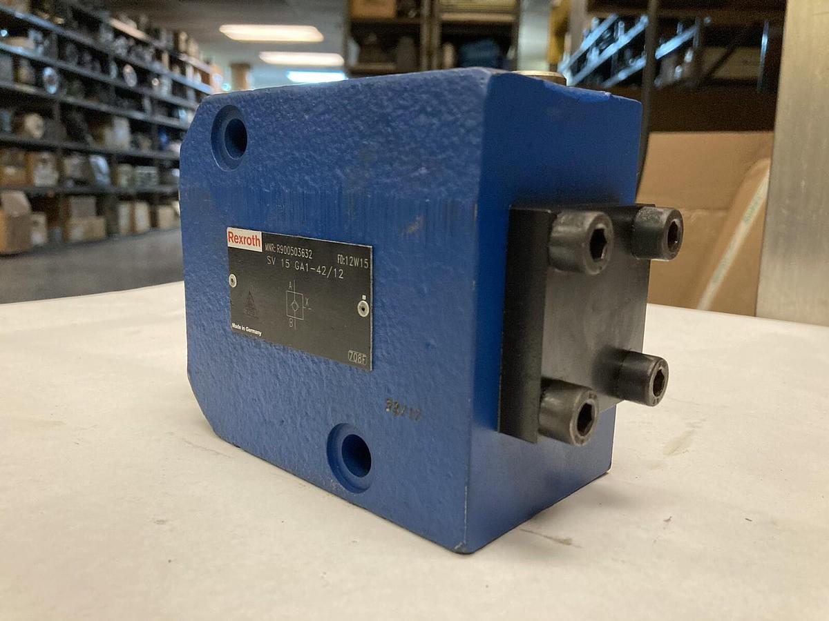 Used Rexroth,SV15-GA1-42/12,Hydraulic Pilot Operated Check Valve MNR: R900503632