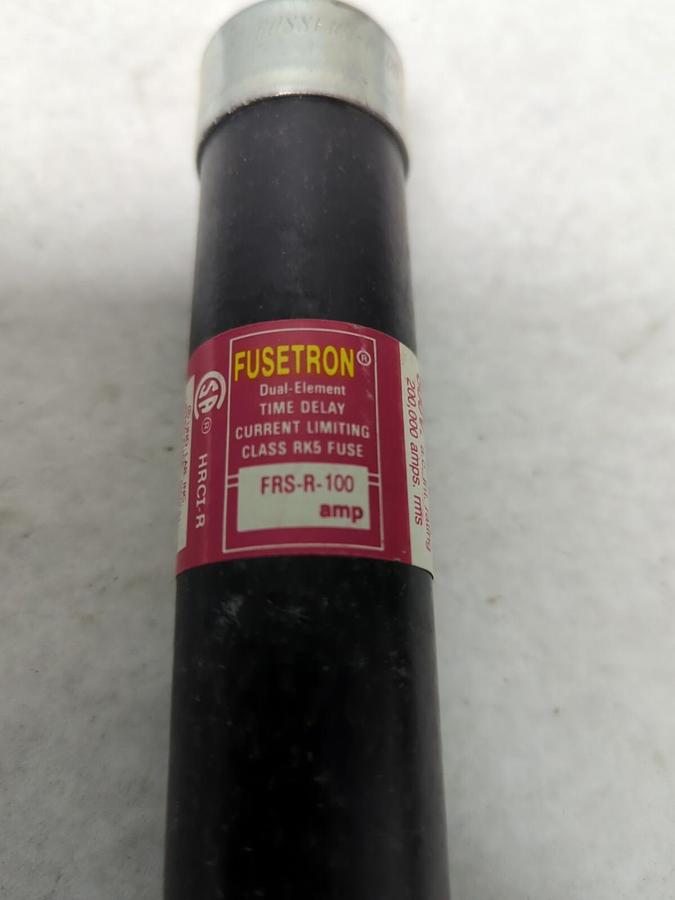 Used COOPER BUSSMANN,FRS-R-100,FUSETRON 100 AMP FUSE PRE-OWNED