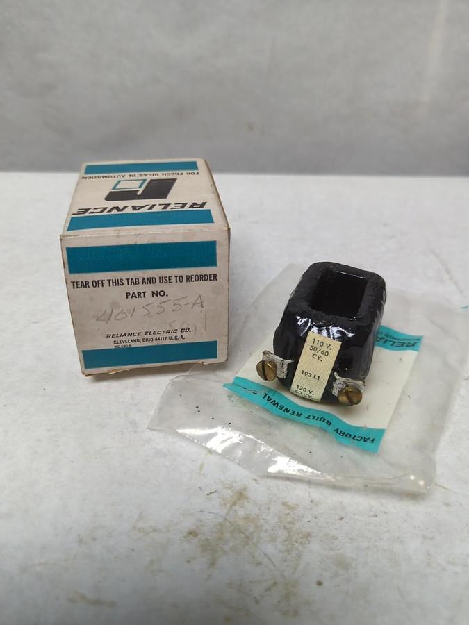 RELIANCE ELECTRIC,401555-A,COIL 110-120V 50/60CY 1933L1 NOS